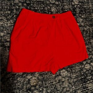 Maeve High Waist Red Women's Shorts